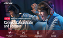 Fones de ouvido para jogos Kofire UG-05 2.4G BT5.0 sem fio com microfone RBG luz vibração Bluetooth para PS4 PS5 PC Switch