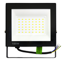 Refletor LED de 100W, holofote bivolt à prova d'água, luz potente.