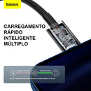 Cabo USB C Baseus Superior Series para Lightning 20 W PD para iPhone 14, 13, 12 Pro Max, cabo de carregamento rápido