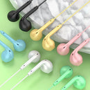 Fone De Ouvido Macaron Super Bass com fio com microfone