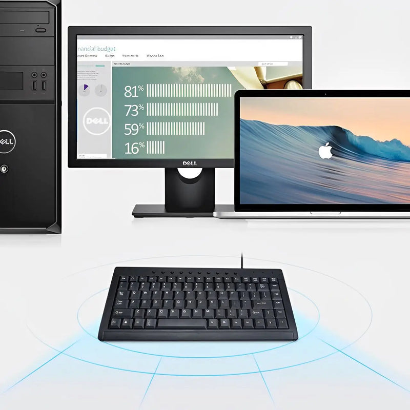 Mini Teclado Multimídia COM FIO USB