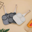 Frigideira antiaderente com 3 ou 4 divisórias para fritar ovos, bacon, carnes, frango, lanches, multiuso