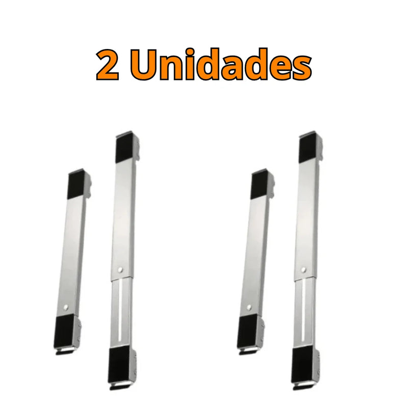 Conjunto de até 2 Bases com Rodas Ajustáveis Amparo Lavadora, Fogão, Geladeira e Objetos até 200 kg