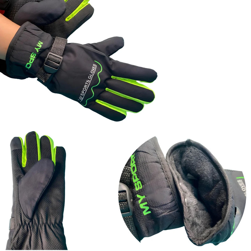 Luvas de motociclista unissex com cadarços antiderrapantes para motocicleta/ciclista com ajuste