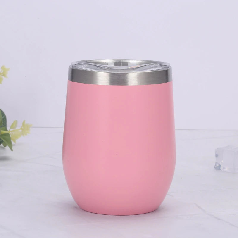Copo Thallyta Pro Térmico Cuia de Inox 350ml Com Tampa Acrílica Sistema Abre e Fecha