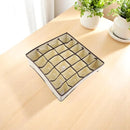 Organizador de gavetas com 24 divisões para roupas portáteis, dobragem de roupas e organização interna de objetos.