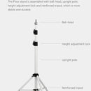 Suporte de tripé portátil para projetor Wanbo - Altura ajustável até 1,7m - Rotação 360 ° - Leve e dobrável - Cor branca