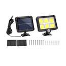 Luminária Solar 120 Parede Cob Sensor Presença 3 Funções Iluminação Externa Energias Renováveis Segurança Jardim