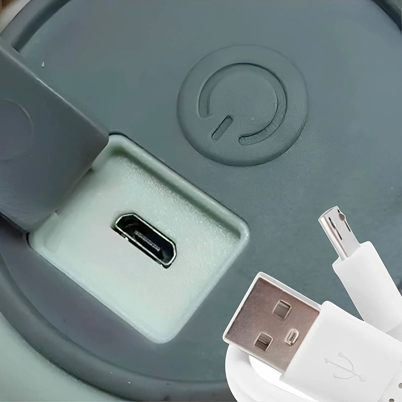 Mini Liquidificador Portátil de Vidro 330ml com 6 Lâminas em Aço Inoxidável, Recarregável, USB, Espremedor de Gelo Maz-007 - Branco, Rosa e Azul