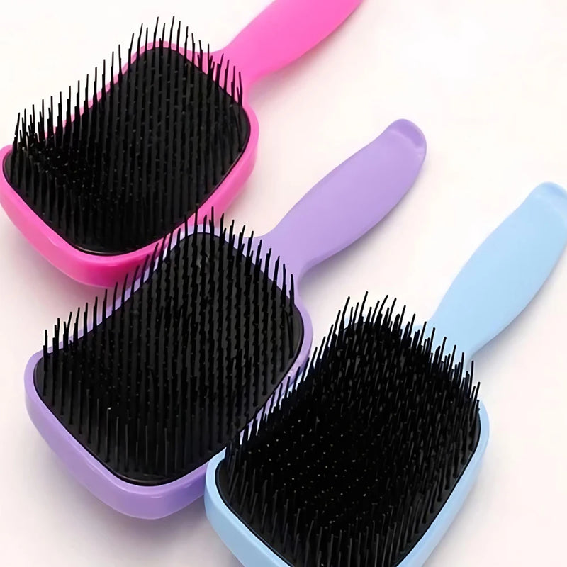 Escova Raquete Flex para Desembaraçar Todo Tipo de Cabelos