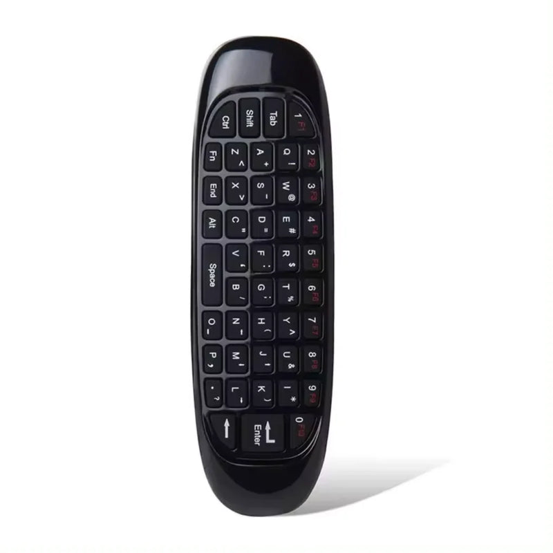 Mini teclado com controle Air Mouse sem fio 2,4 GHz compatível com TV, PC, jogos, Android para casa, Smart TV, versátil, prático e portátil