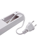 Luminária de emergência com 60 LEDs e bateria recarregável.