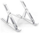 Suporte dobrável de metal e alumínio para laptop, suporte ajustável para tablet e laptop, resistente a até 17 polegadas