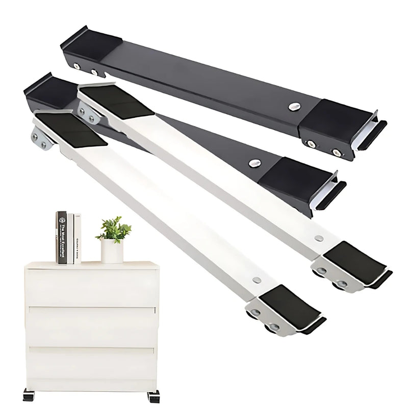 Conjunto de até 2 Bases com Rodas Ajustáveis Amparo Lavadora, Fogão, Geladeira e Objetos até 200 kg