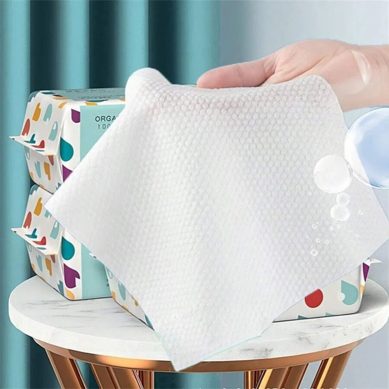 Toalha descartável para limpeza facial, algodão, extrato, toalha macia, salão de beleza, lenço de limpeza facial, maquiagem, limpeza, 50 unidades