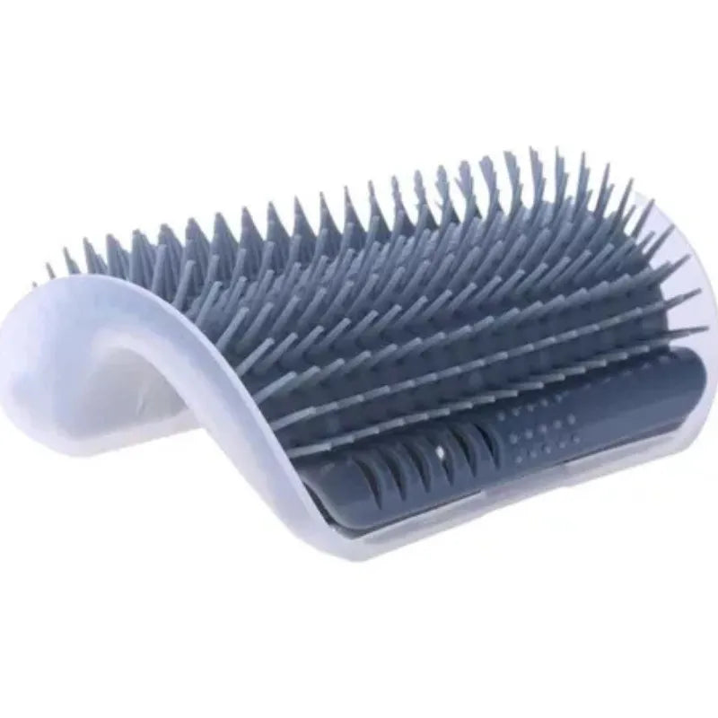 Escova Massageadora Tira Pelos Gato Coçador  Quina de Parede Pet Com Catnip Brinquedo