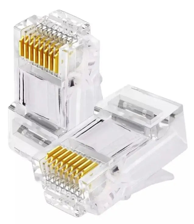 Cabo de Rede Blindado 3M de Comprimento - Ethernet RJ45 Cat5e Azul Com Conexão Rápida para Computador ou Notebook