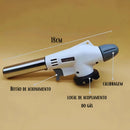 Maçarico culinário gourmet profissional regulável para cozinha e confeitaria