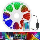 Fita de LED 5050 RGB 15 metros IP65 com 1 controle + fonte