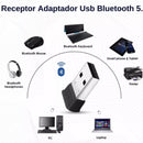 Plug USB Bluetooth 5.0 Transmissor de áudio para Notebook Adaptador E Receptor