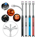 Isqueiro Eletrônico Recarregável USB por Camada de Plasma Ecológica de Luxo para Velas, Fogão, Fogareiro, Cigarros, Fogueiras, Churrasqueiras, Lareiras, Fornos Sem Chama