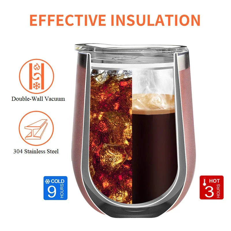 Copo Thallyta Pro Térmico Cuia de Inox 350ml Com Tampa Acrílica Sistema Abre e Fecha