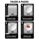 Balança de Cozinha Digital de Alta Precisão 0,1 a 10kg em Aço Inox