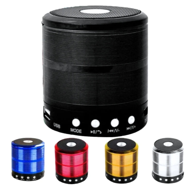 Mini caixa Caixinha Som Bluetooth Portátil Com Usb Mp3 P2 Sd Rádio Fm