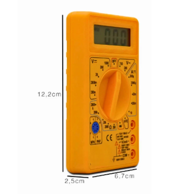 Multimetro Digital Profissional Cabo Multi Teste Portátil
