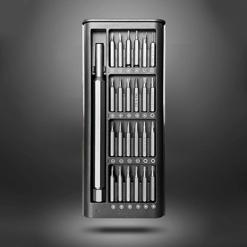 Conjunto de chaves de fenda de precisão 28 em 1, kit profissional de ferramentas manuais para reparo com chave de fenda magnética