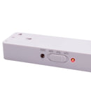 Luminária de emergência com 60 LEDs e bateria recarregável.