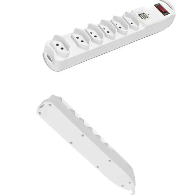 Filtro de Linha Com 6 tomadas, 2 Entrada USB Carregador e Botão Liga e Desliga Geral