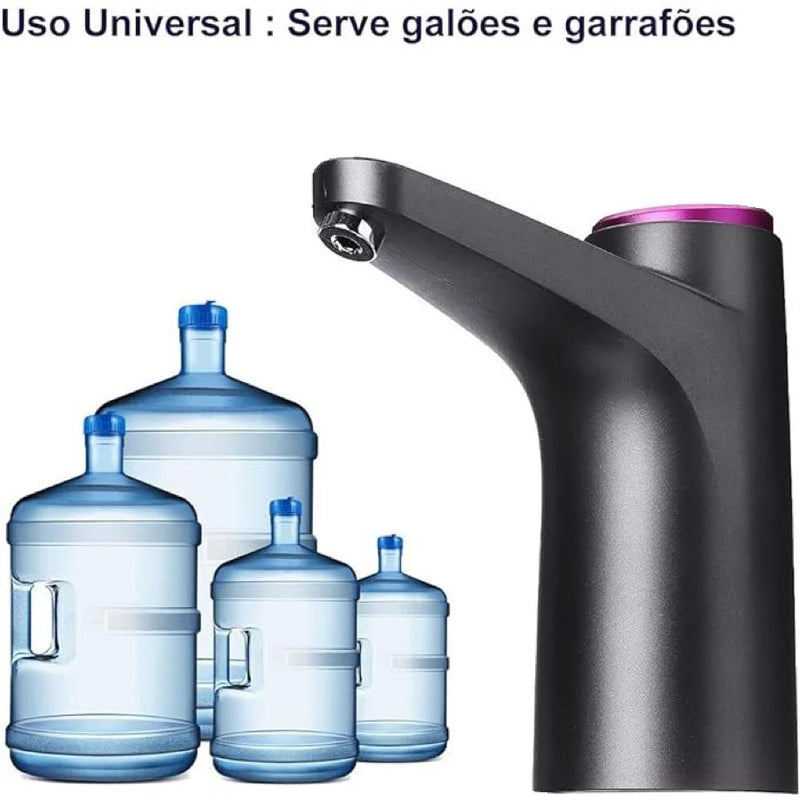 Bomba Drinher Garrafa Elétrica Galão Água Recarregável tomate com galão de 20L