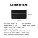 Ulanzi AM18 U-Mic 2.4G Microfone estéreo sem fio com captação de 100 m, gravação de canal duplo de 20+ horas para DSLR, iOS, Android, PC, entrevista ao vivo