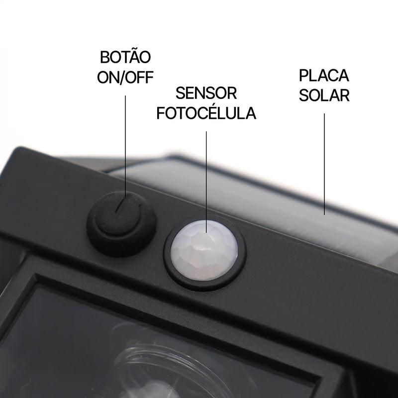 Kit 6 Luminária Solar Retro Wall Slot Sl02
