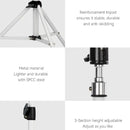Suporte de tripé portátil para projetor Wanbo - Altura ajustável até 1,7m - Rotação 360 ° - Leve e dobrável - Cor branca
