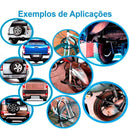 Cadeado com corrente reforçada para bicicletas e motocicletas antifurto.