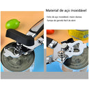 Abridor de Latas e Garrafas Profissional em Aço inoxidável 3 em 1 - para cozinha