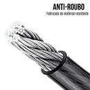 Cadeado com corrente reforçada para bicicletas e motocicletas antifurto.