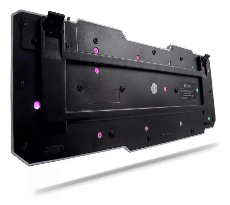 Teclado Gamer Knup Kp Te120 Rgb Led Abnt2 Iluminação Branca Teclas Portuguesas Brasil Teclado Resistente de Alto Desempenho