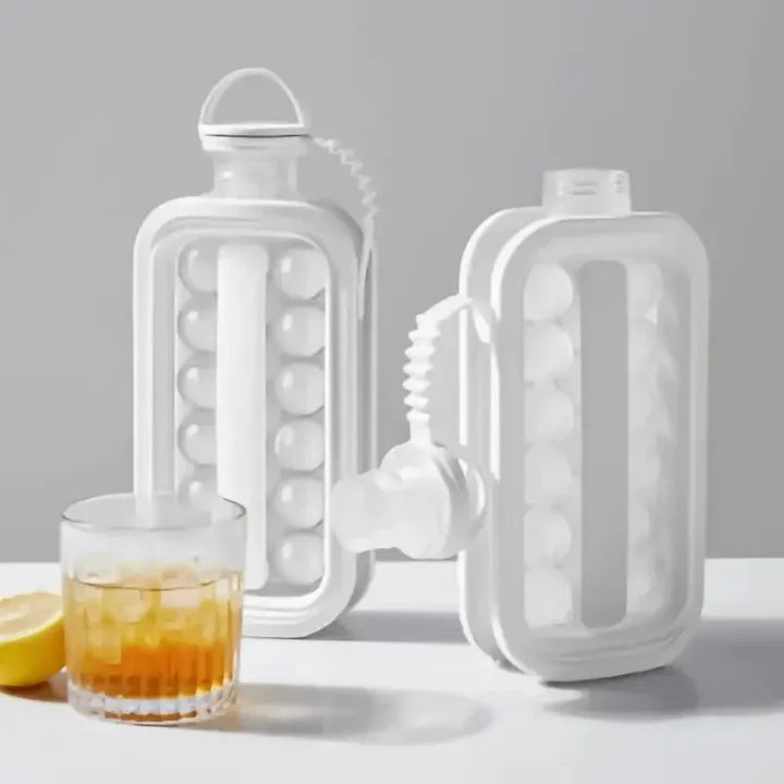 Forma de Silicone Dobrável e Portátil para Fazer Gelo em Bolinha