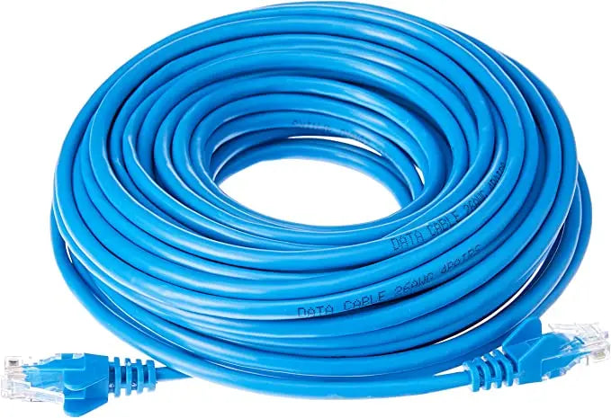 Cabo de rede blindado 5M Ethernet RJ45 Cat5e Azul para PC, Notebook e Computador para Escritório - Entrega rápida para todo o Brasil