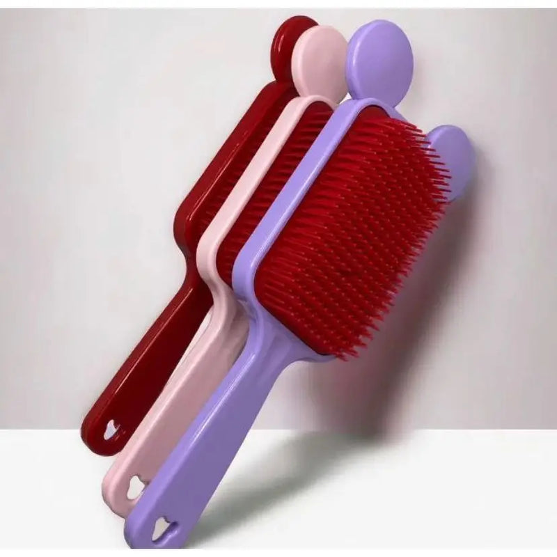 Escova Raquete Orelinha Desembaraçadora De Cabelo Anti Frizz - Para Todos Os Tipos De Cabelos, Não quebra O Cabelo
