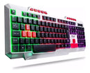 Teclado Gamer Knup Kp Te120 Rgb Led Abnt2 Iluminação Branca Teclas Portuguesas Brasil Teclado Resistente de Alto Desempenho