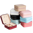 Porta Jóias Portátil Mini Maleta Estojo Organizador Brincos Colares Anéis Caixinha de Jóias Para Viagem Compacta