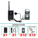 Sistema de áudio sem fio Retekess para guias turísticos: Transmissor FM FT11, Receptor de rádio FM PR13, Ideal para guias turísticos, conferências, igrejas e treinamento para Hajj.