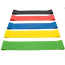 Kit 5 Faixas elásticas Thera Mini Band Fisioterapia Multifuncional Crossfit