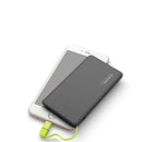 Carregador portátil Power Bank 10000 mAh compatível com Slim V8, preto e branco, carregamento rápido