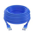 Cabo de rede Ethernet blindado RJ45 Cat5 azul de 2 m, 3 m, 5 m, 10 m e 15 m para internet, LAN, computador e modem.