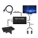 Adaptador Conversor de Áudio e Vídeo PS2 AV para Cabo HDMI de Alta Resolução - Conexão de TV, Monitor, Som e Imagem Estável